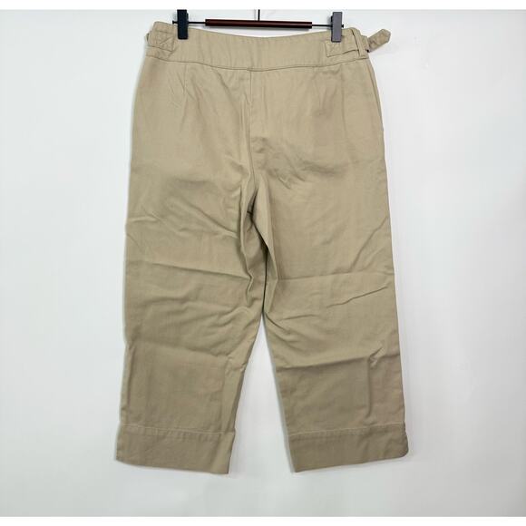 Ralph by Ralph Lauren Cropped Khaki Pants Womens Size 6 Office Minimalist - Picture 3 of 6